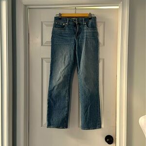 Madewell 90s straight jeans size 25 petite